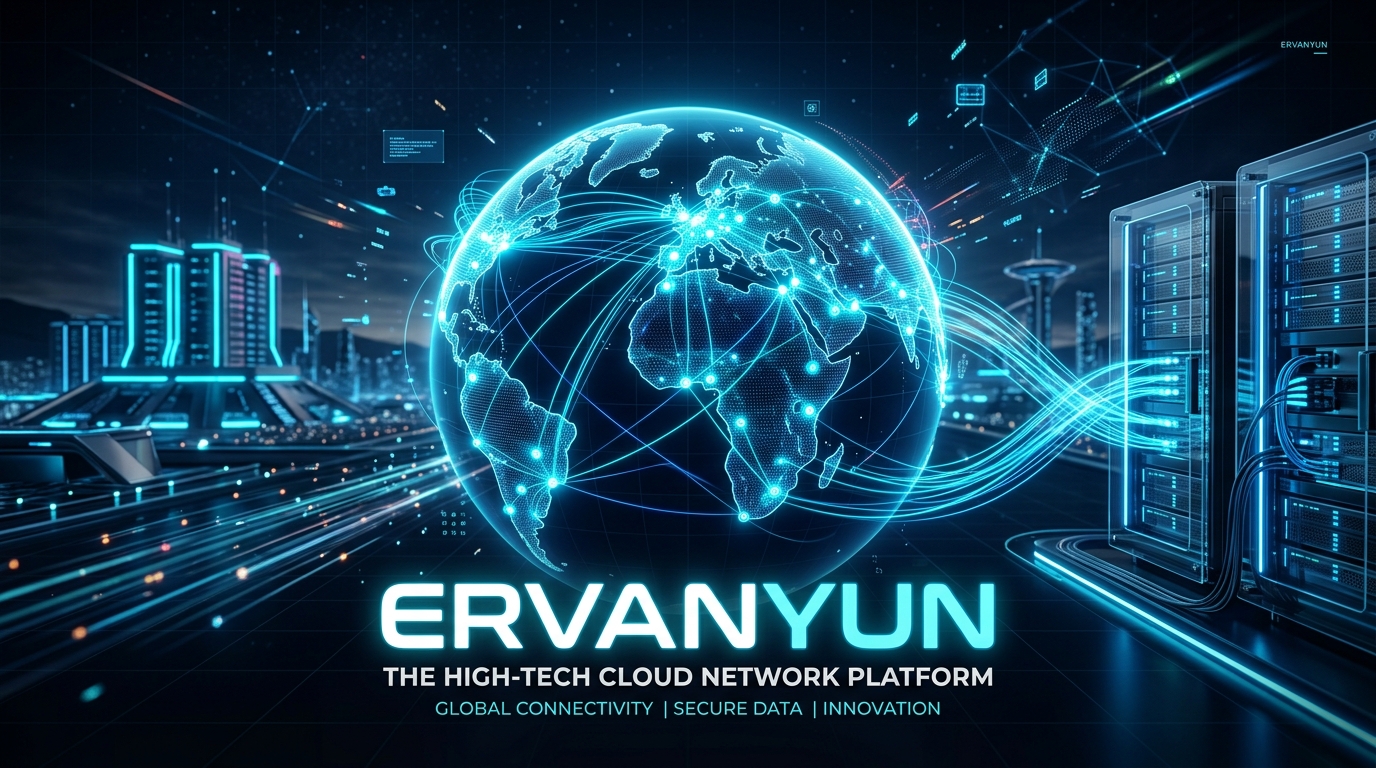 尔湾云 Ervanyun 高科技 IEPL 专线网络加速示意图